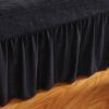 DACAIJIUWO Professional Massage Linens Solid Color Massage Table Sheet Sets Spa Beauty Bed Cover, Beauty Bedspreads (60x180cm(24x71inch) Black) (70x185cm(28x73inch) Black) view 4