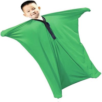 Sensory Socks for Kids, Body Socks for Kids, Self-Soothing, Improved Body Awareness, Dynamic Movement, L Disorder Sensory Sack (Color : Grn, Size : S)