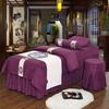 4-Piece Professional Massage Linens Microfiber Massage Table Sheet Set,Solid Color Massage Table Skirt (190x70cm(75x28inch) Green) (190x70cm(75x28inch) Dark Blue) (190x80cm(75x31inch) Purple) view 1