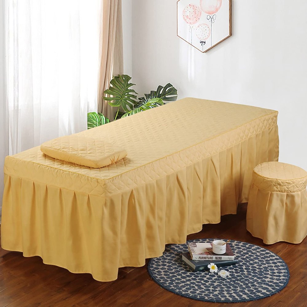 1 Piece Massage Table Linens, Massage Table Bed Sheet, Washable Bedspreads Bed Skirt, Bedskirt Spa Massage Bed Cover with Hole (Color : O, Size : 60x180cm) (M 60x180cm)