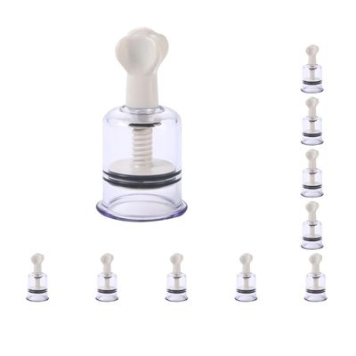 10 Set of Chinese Acupoint Cup Vacuum Twist Suction Cupping Device Physical 105x53mm