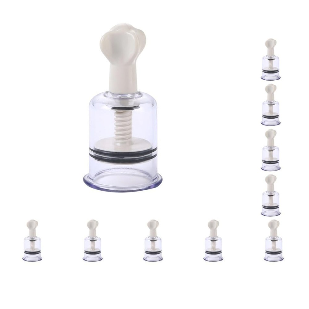 10 Set of Chinese Acupoint Cup Vacuum Twist Suction Cupping Device Physical 105x53mm