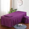 1 Piece Massage Table Linens, Massage Table Bed Sheet, Washable Bedspreads Bed Skirt, Bedskirt Spa Massage Bed Cover with Hole (Color : O, Size : 60x180cm) (Q 70x185cm) view 1