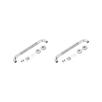 2 Set Grab Bars Easy Installation Metal Shower Handle for Bathtubs Toilet Bathroom 25Tube 53 cm
