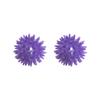 2 Set of Spike Massage Ball Exercise Foot Massage Ball for Back Hand Palms Feet Soles Purple, 6 cm view 1