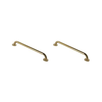 2 Set Grab Bar Stainless Steel Bathroom Bathtub Grab Hand Rail Towel Bar 50 cm, Gold