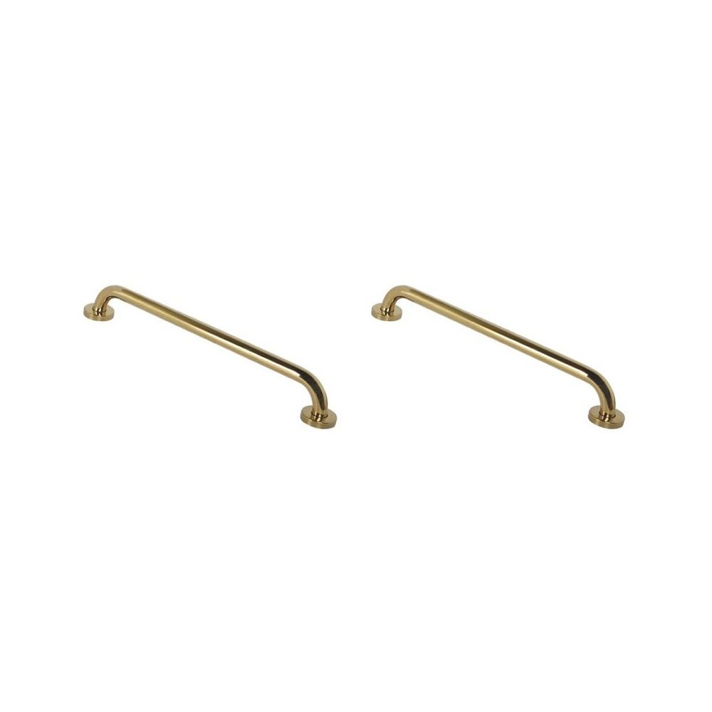 2 Set Grab Bar Stainless Steel Bathroom Bathtub Grab Hand Rail Towel Bar 50 cm, Gold