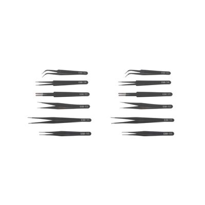 2 Set 6 Pieces Precision Tweezers Set Nail Decor Tweezers Precision Tweezers Set Blunt