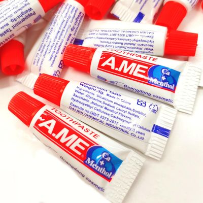 Travel Mini Size Portable 3gram /0.1ounce Portable Toothpaste for Outdoor Hotel Personal Teath Care 50Pieces