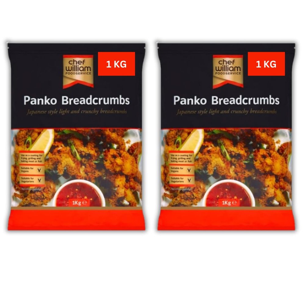 2x1kg Panko Japanese Breadcrumbs Catering Size - All Natural Ingredients