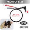 4Pack Lead Wires for TENS, Flexible 2.35mm Electrode Cables with 2mm Pin Connectors Compatible with TENS Electronic Therapy Machines view 2