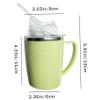 Peosaard Adult Sippy Cup, Beakers for Elderly, 350ml Spill Proof Adult Sippy Cup with Straw, 3-in-1 Stainless Steel Dysphagia Cups with Handle, Adult Drinking Cup for Elderly, Sippy Cup for Adults view 2