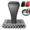 TOPULORS Cast Iron Scrubber & Cleaner Scraper Kit - Upgraded Handle 316L Stainless Steel Chainmail Scrubber for Cast Iron Pans, Dish Scrub Brush Scouring Pad for Cookware Corners Deep Cleaning - Black view 1