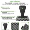 TOPULORS Cast Iron Scrubber & Cleaner Scraper Kit - Upgraded Handle 316L Stainless Steel Chainmail Scrubber for Cast Iron Pans, Dish Scrub Brush Scouring Pad for Cookware Corners Deep Cleaning - Black view 3