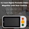 Digital Magnifier Portable Video Magnifier Reading Aid for Low Vision with 4.3 Inch Monitor - Electronic Reading Aid for Visually Impaired - Easy to Use Handheld Magnifying Device view 2