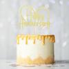 Sumerk 1 PC Happy Anniversary Cake Topper Wedding Anniversary Cake Toppers 50th Wedding Anniversary Cake Decorations Anniversary Party Decoration Gold view 4