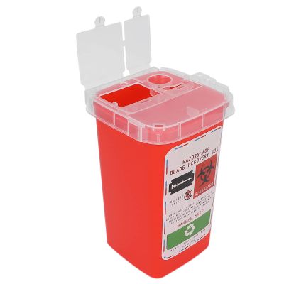 Disposal Blade Container, Barbershop Shaving Knife Collect Box, Hair Salon Storage Box, Chemical Resistant Container, Blade Box, For Home And Salon (LIZEALUCKYrqAZ4aU-12)