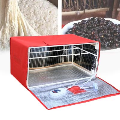 PLABNK Dough Proofer Machine Heat (43L/ 57L/ 75L), Temperature Controlled, Removable Middle Layer Tube+ Water-resistant Interior, Foldable/easy to Clean, for Making Yogurt/Dishes,75L