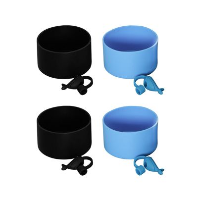 Anti Skid Silicone Cup Holder Temperature Resistance Straw Caps Cup Bottom Sleeve For Drink Lovers Heat Resistant Cup Accessory