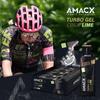 AMACX Turbo Energy Gel for Endurance Athletes with Caffeine, 12 x 60 ml, 200 mg Sodium, 40 g Carbs, Quick-Absorbing Sports Gels (Cola Lime) view 2