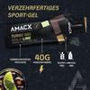 AMACX Turbo Energy Gel for Endurance Athletes with Caffeine, 12 x 60 ml, 200 mg Sodium, 40 g Carbs, Quick-Absorbing Sports Gels (Cola Lime) view 3