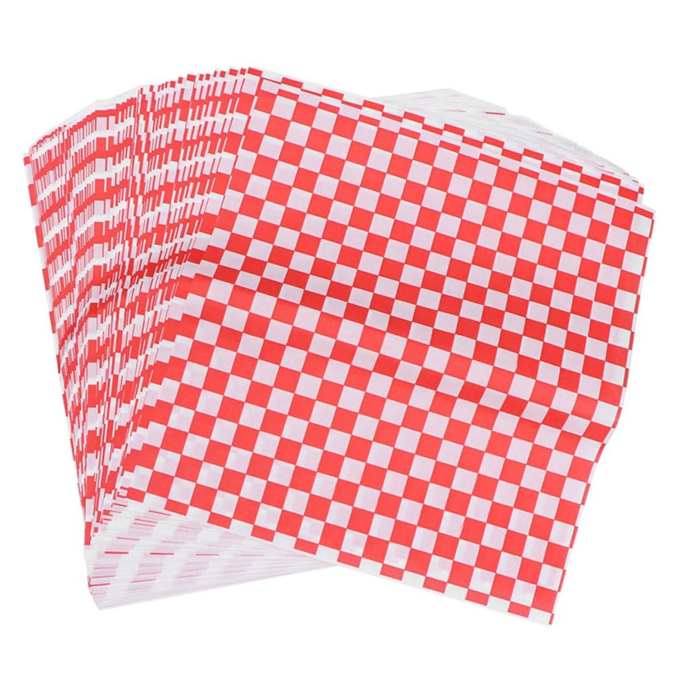 Zerodeko 200sheets Greaseproof Paper for Baking Food Wrap Oil Resistant Air Fryer Liner Baking Paper Pads for Bbq Frying and Food Protection