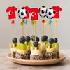 AK Giftshop Turkey Trkiye Football Party Food & Cupcakes Picks Decorations Toppers Euro World Cup (pack of 14) view 4