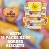 Mixed Biscuits Gift Set Hamper with Border Biscuits Contains 15 Packs of Two Biscuits (30 Single Biscuits) Luxury Individually Wrapped Biscuits Hamper. Biscuit Gift Box With 30 Biscuits view 3