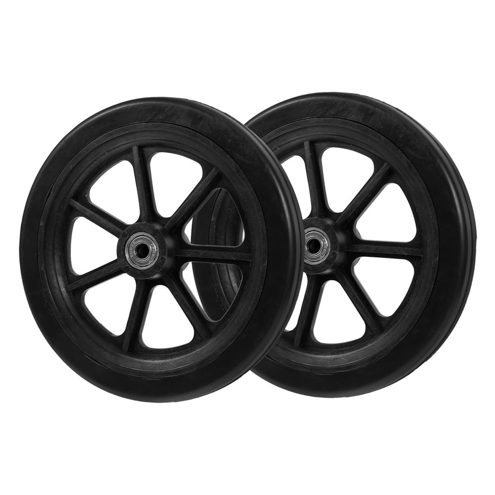minkissy Universal Wheelchair Front Wheels Replacement Wheels Heavy-Duty Easy to Install for Elderly Shopping Cart