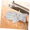 Didiseaon Wire Dishwashing Gloves Reusable Waterproof Kitchen Cleaning Gloves Five-finger Heat-resistant Anti-oil for Dishwashing and Pot Cleaning view 4