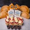 The Cornish Cream Tea & Pasty Hamper 4 Person Deluxe Tea Set Hamper Gifts Inc Fresh Scones, Tea, Jam, Roddas Clotted Cream & Fresh Cornish Pasies Elegant Packaging view 1