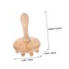 Beaupretty 2pcs Wooden Massage Comb Scalp Massager Hair Caring Comb for Women Handheld Decorative Natural Massager view 2