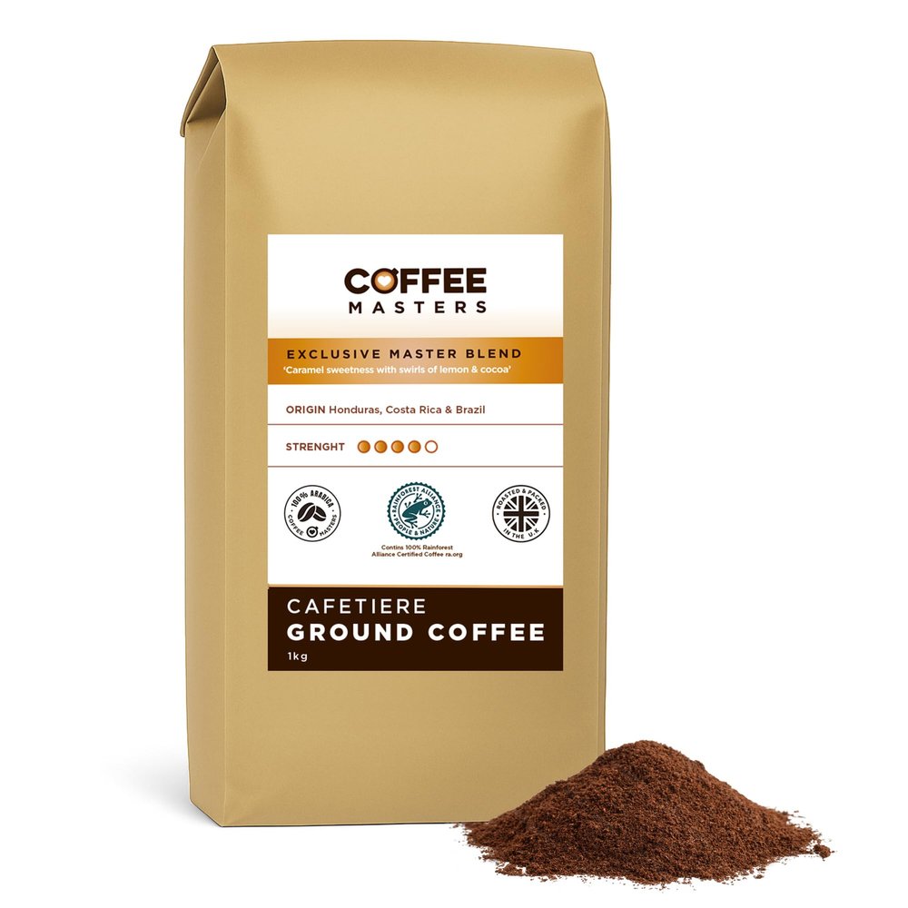 Coffee Masters Cafetiere Ground Coffee - Exclusive Master Blend 1kg