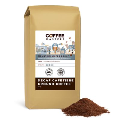 Coffee Masters Cafetiere Ground Coffee - Mountain Water Decaf 1kg