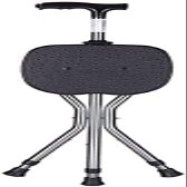 Canes Walking Stick Foldable Walking Crutch LED Light Flat Folding Seat Stick 5 Adjustable Height Levels for Men or Women Disabled and Elderly Mobility Cane with 3 Leg Base Max. 100kg
