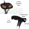 Canes Walking Stick Foldable Walking Crutch LED Light Flat Folding Seat Stick 5 Adjustable Height Levels for Men or Women Disabled and Elderly Mobility Cane with 3 Leg Base Max. 100kg view 2