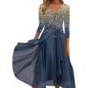 Vestidos 2024 2024 Plus Size Green Dress Tube Tops Linen Dress swimdresses for Women Slit Knee Length Ruffled Short Skater Sleeveless wrap Women's view 3