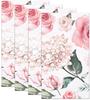 WRAPAHOLIC 50Pcs Floral Napkins - 3-Ply Disposable Paper Guest Napkin, Elegant Pink Floral - 4.3 x 7.9 In view 3