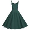 Women Dresses Casual Crochet lace Trim Rib-Knit Sundress Blue Dresses for Women Women's Silk Tunic Tops Boho midi Cocktail for Peplum Knit Ribbed view 3
