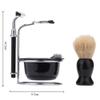 Aiweijia 5 PCS Shaving Brush Kit for Men, Beard Shaving Kit, Shaving Bowl Holder Stand Stainless Steel Shaving Brush Razor Blade Set Gifts view 3