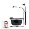 Aiweijia 5 PCS Shaving Brush Kit for Men, Beard Shaving Kit, Shaving Bowl Holder Stand Stainless Steel Shaving Brush Razor Blade Set Gifts view 4