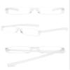ABETOS Mini Rimless Reading Glasses for Women Men Ultra-Light Frameless Pocket Readers Fashion Cute Compact Eyeglasses with Portable Tube Case, White 1.0 view 3