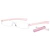 ABETOS Mini Rimless Reading Glasses for Women Men Ultra-Light Frameless Pocket Readers Fashion Cute Compact Eyeglasses with Portable Tube Case, Pink 2.5 view 1