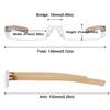 ABETOS Mini Rimless Reading Glasses for Women Men Ultra-Light Frameless Pocket Readers Fashion Cute Compact Eyeglasses with Portable Tube Case, Brown 2.0 view 2