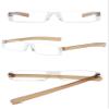 ABETOS Mini Rimless Reading Glasses for Women Men Ultra-Light Frameless Pocket Readers Fashion Cute Compact Eyeglasses with Portable Tube Case, Brown 2.0 view 3