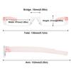 ABETOS Mini Rimless Reading Glasses for Women Men Ultra-Light Frameless Pocket Readers Fashion Cute Compact Eyeglasses with Portable Tube Case, Pink 3.0 view 2