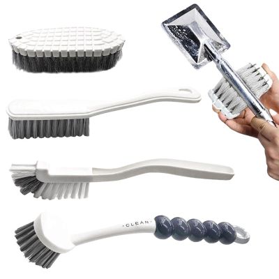Kitchen Brush Set | 4 Kitchen Cleaning Brush Set | Kitchen Cleaning Brush Set with Grips, Dish Brush, Ergonomic Multifunctional Crevice Brush for Sinks Basins Kitchen