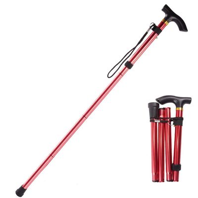 Adjustable Walking Cane,Non-Slip Folding Crutch Ultra Light Portable Elderly Crutch Aluminum Telescopic Ultra Short Cane,Crutches Hello