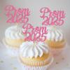 Rsstarxi 24 Pack Prom 2024 Cupcake Toppers Prom Decorations 2024 Graduation Cupcake Picks Class of 2024 Cake Decorations for 2024 College Graduation Prom Party Decorations Pink view 3