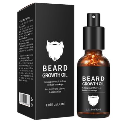 Beard Growth Oil Spray, Men's Beard Oil, Beard Serum, Moisturise, Stimulate Hair Growth, Promote Hair Regrowth, Facial Hair Care, Father's Day GiftGifts for Men(30ml)